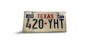 1993 TEXAS LICENSE PLATE 420 YHT