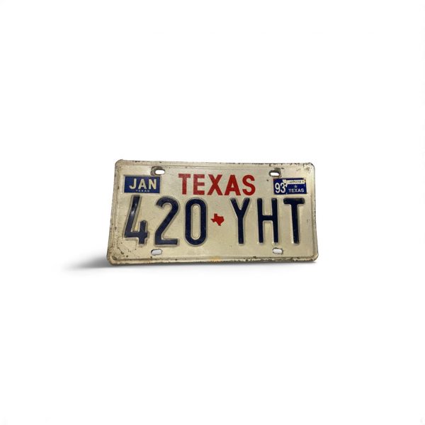 1993 TEXAS LICENSE PLATE 420 YHT