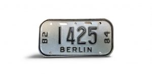 1982 1984 WISCONSIN BERLIN BICYCLE BIKE LICENSE PLATE 1425