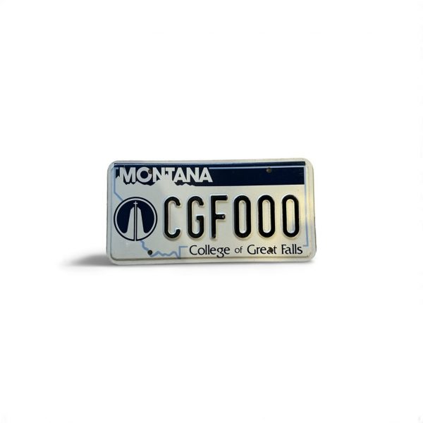 MONTANA LICENSE PLATE COLLEGE OF GREAT FALLS CGF 000