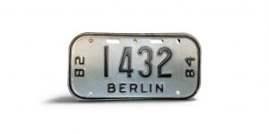 1982 1984 WISCONSIN BERLIN BICYCLE BIKE LICENSE PLATE 1432