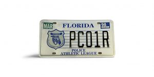 1998 FLORIDA LICENSE PLATE POLICE ATHLETIC LEAGUE POLICE PC01R