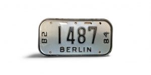 1982 1984 WISCONSIN BERLIN BICYCLE BIKE LICENSE PLATE 1487