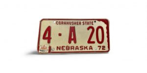 1972 NEBRASKA 420 LICENSE PLATE 4 A 20