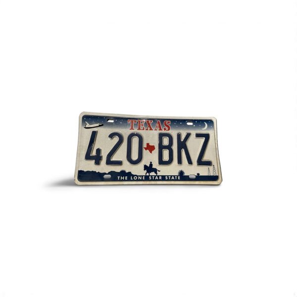 TEXAS LICENSE PLATE 420 BKZ