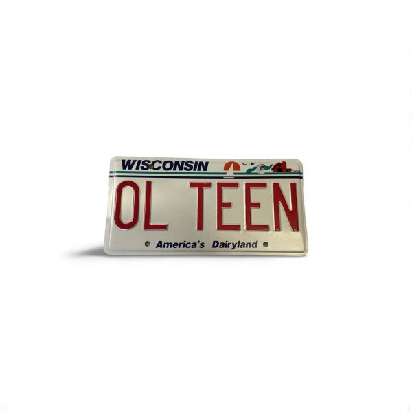 WISCONSIN VANITY LICENSE PLATE OL TEEN
