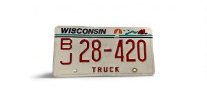 WISCONSIN LICENSE PLATE TRUCK 28 420