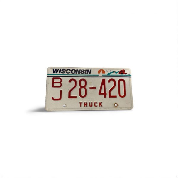 WISCONSIN LICENSE PLATE TRUCK 28 420