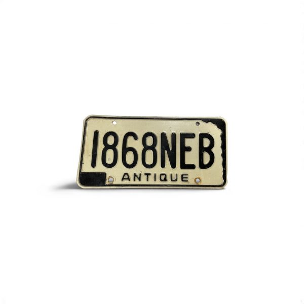 NEBRASKA ANTIQUE 186NEB NEB LICENSE PLATE
