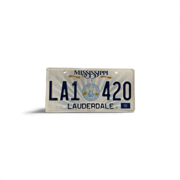 2017 MISSISSIPPII LICENSE PLATE LA1 420