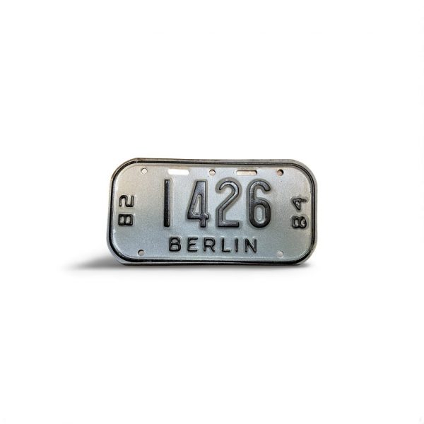 1982 1984 WISCONSIN BERLIN BICYCLE BIKE LICENSE PLATE 1426