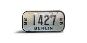 1982 1984 WISCONSIN BERLIN BICYCLE BIKE LICENSE PLATE 1427
