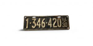1930 ILLINOIS LICENSE PLATE 1 346 420