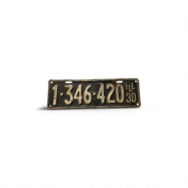 1930 ILLINOIS LICENSE PLATE 1 346 420