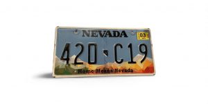 2003 NEVADA LICENSE PLATE 420 C19