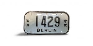 1982 1984 WISCONSIN BERLIN BICYCLE BIKE LICENSE PLATE 1429