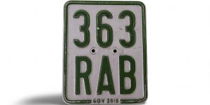 363 RAB LICENSE PLATE