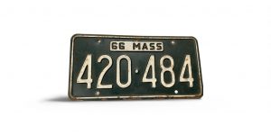 1966 MASSACHUSSETTS LICENSE PLATE 420 484