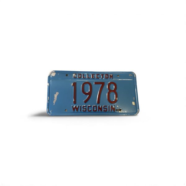 WISCONSIN LICENSE PLATE COLLECTOR 1978 BLUE