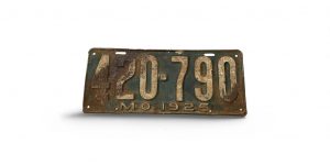 1925 MISSOURI LICENSE PLATE 420 790