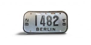 1982 1984 WISCONSIN BERLIN BICYCLE BIKE LICENSE PLATE 1482