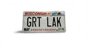 2004 WISCONSIN VANITY LICENSE PLATE GREAT LAKE