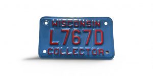 WISCONSIN MOTORCYCLE COLLECTOR LICENSE PLATE RARE L767D