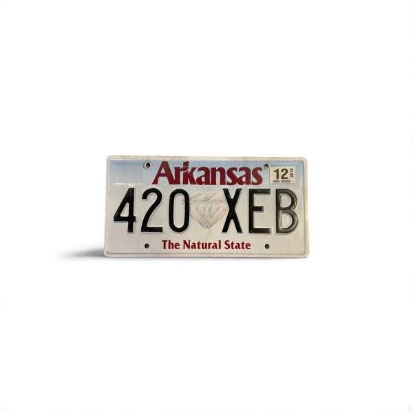 2012 ARKANSAS 420 XEB LICENSE PLATE