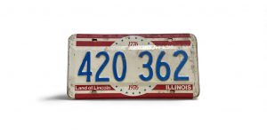1976 ILLINOIS LICENSE PLATE 420 362