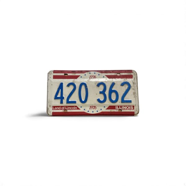 1976 ILLINOIS LICENSE PLATE 420 362