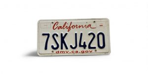 2000 CALIFORNIA LICENSE PLATE 7SKJ420 420