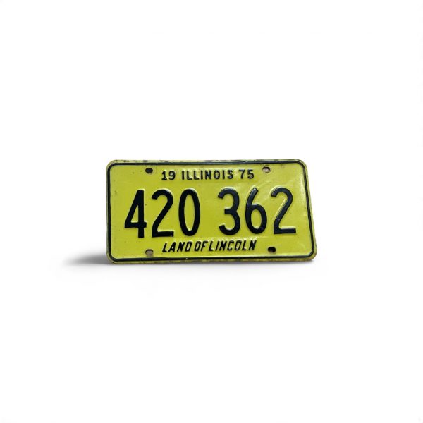 1975 ILLINOIS LICENSE PLATE 420 362