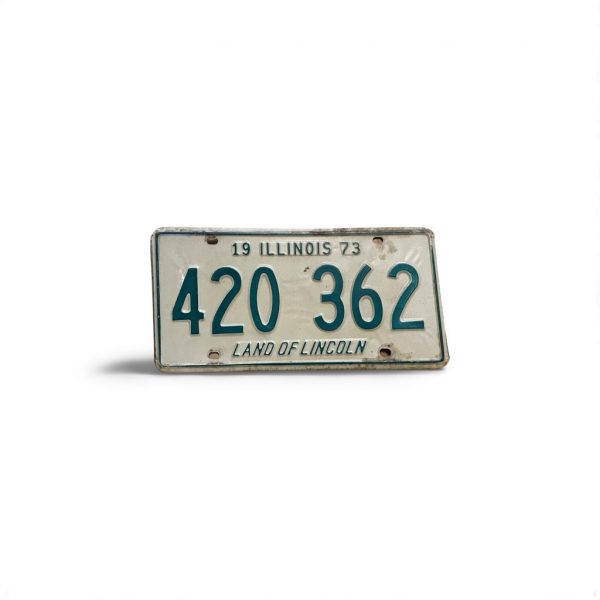 1973 ILLINOIS LICENSE PLATE 420 362