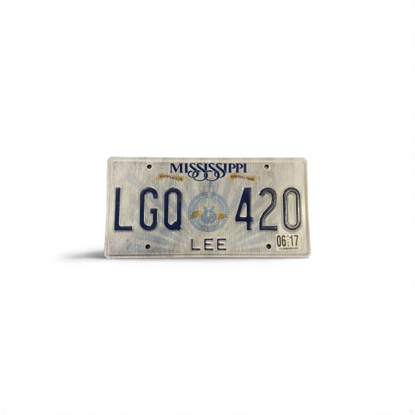 2017 MISSISSIPPI LGQ 420 LICENSE PLATE