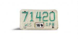 2016 WISCONSIN MOTORYCLE LICENSE PLATE 71 420