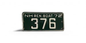 1972 NEW HAMPSHIRE 376 BOAT LOW NUMBER 3-SIGIT