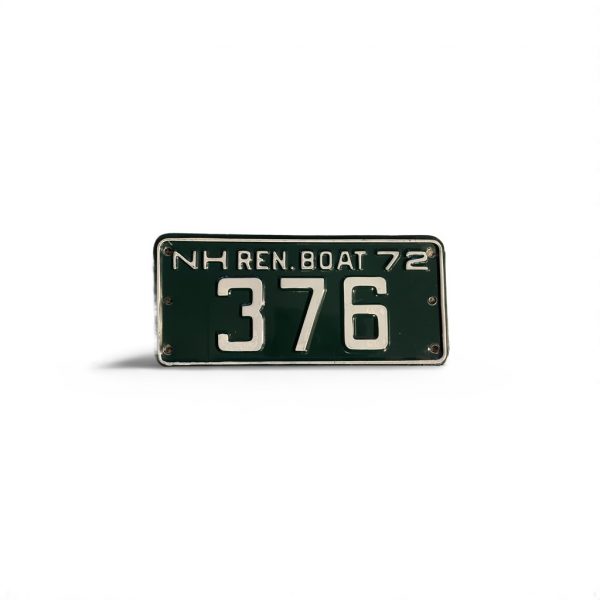 1972 NEW HAMPSHIRE 376 BOAT LOW NUMBER 3-SIGIT