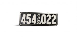 1923 CALIFORNIA LICENSE PLATE 454 022
