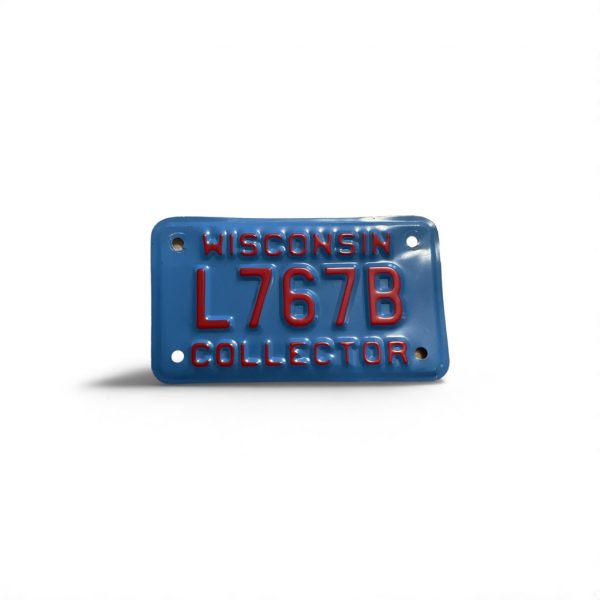 WISCONSIN MOTORCYCLE COLLECTOR LICENSE PLATE RARE L767B