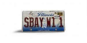 2008 ILLINOIS VANITY LICENSE PLATE SISTER BAY WISCONSIN