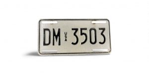 DM USA 3503 LICENSE PLATE