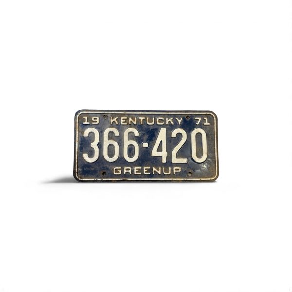 1971 KENTUCKY LICENSE PLATE 366 420