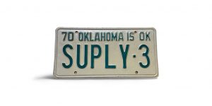 1970 OKLAHOMA LICENSE PLATE VANITY SUPPLY 3