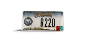 2006 MONTANA LICENSE PLATE R220 UNITED STATES NAVY RESERVE