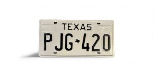 1975 TEXAS LICENSE PLATE PJG 420
