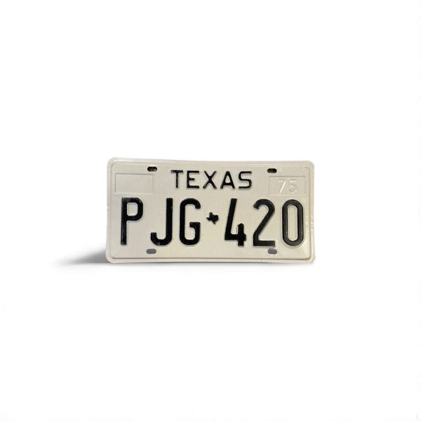 1975 TEXAS LICENSE PLATE PJG 420