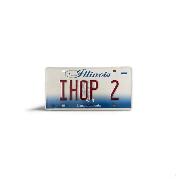 2000 ILLINOIS VANITY LICENSE PLATE IHOP 2