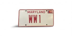 1980 MARYLAND VANITY WW1 WORLD WAR MILITARY