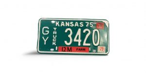 1975 KANSAS TRUCK LICENSE PLATE 3 420
