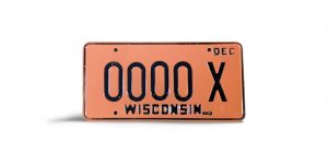 1980 WISCONSIN SAMPLE LICENSE PLATE 0000 X RARE